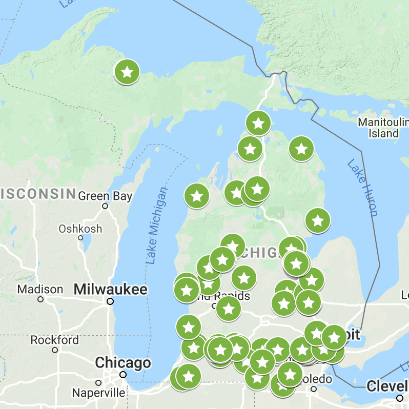 Map of Michigan Recreational Cannabis - Michigan Recreational Cannabis Map 