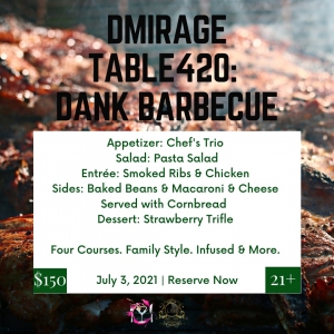 dMirage Table 420 Dank Barbecue