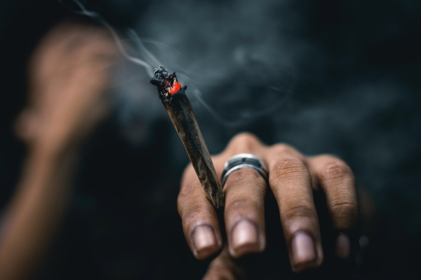 Smoking Marijuana by Ahmed Zayan