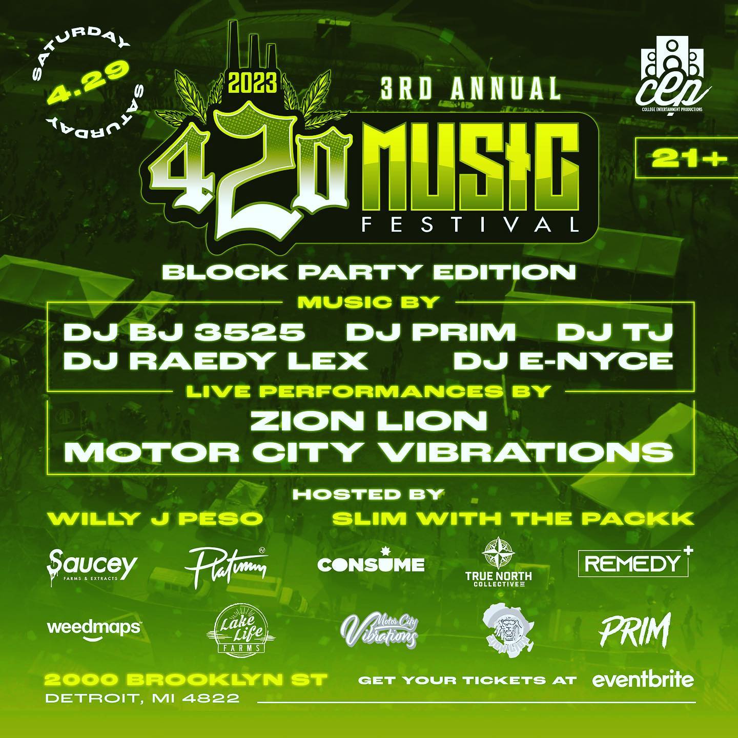 420 Music Festival Detroit Block Party 2023