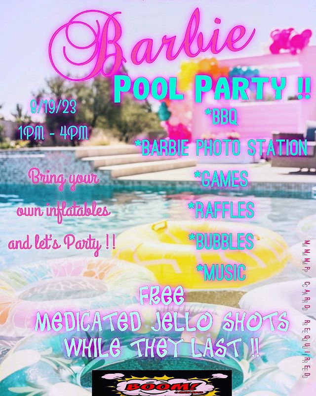 Barbie Pool Party at Vehicle City Social in Flint